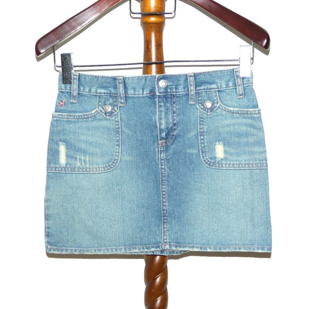 Old Navy Distressed Denim Straight Pencil Skirt